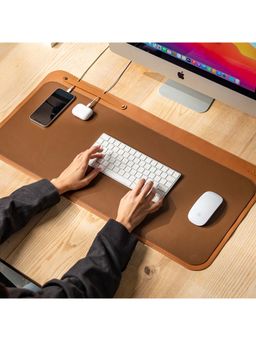 DailyObjects - Tan-Brown Dart Organiser Desk Mat (r1)