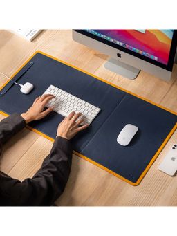 DailyObjects - Mustard-Space Blue Dart Organiser Desk Mat (r2)