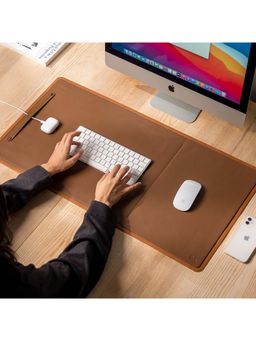 DailyObjects - Tan-Brown Dart Organiser Desk Mat (r2)