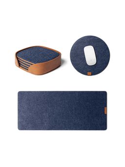DailyObjects - Felt Desk Trio Bundle - Limited Edition (Blue)