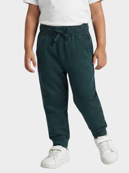 Orange Sugar - Kids Flexible Waistband Bottle Green Cotton Joggers