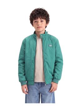 RARE ONES - Royban-K-Aw26 Kids Teal Solid Zip Front Jacket