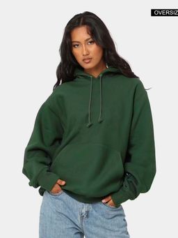 MISCHIEF MONKEY - Women Green Oversized Hoodie