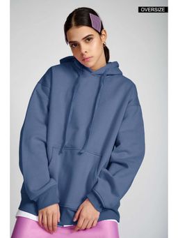 MISCHIEF MONKEY - Women Blue Oversized Hoodie