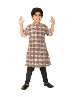 Fabindia - Cotton Bagru Printed Long Kurta