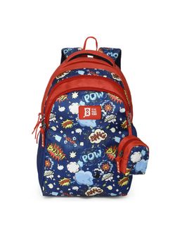 Nasher Miles - Tic Tac Toe Boom Kids Navy Blue Backpack