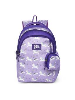 Nasher Miles - Tic Tac Toe Unicorn Kids Purple Backpack