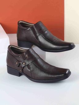 Metro - Men Leather Formal Loafers Brown