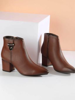 Metro - Women'S Tan Na Closure Casual Boots