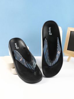 LIBERTY - Leap7x NITWALK-1 Casual Flipflops For Men Black