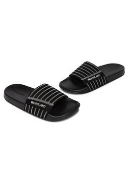 WOODLAND - Black Mens Sliders