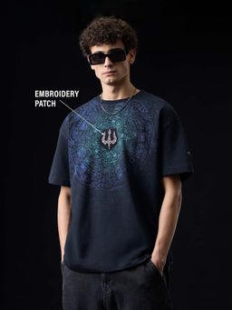 The Souled Store - Originals GOTG Legendary Outlaw Oversized Navy Blue T-shirt