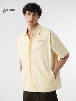 The Souled Store - Originals Panel Detail: Dune Yellow Men Shirt