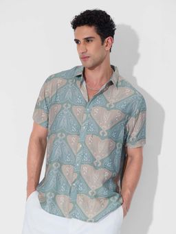 The Souled Store - Originals: Indie Men Holiday Blue Shirt