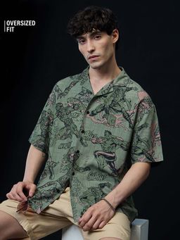 The Souled Store - Official Avengers: Comics Men Holiday Green Shirt