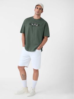 The Souled Store - Official Kung Fu Panda: Master Oversized Green T-Shirt