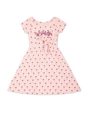 Shell Pink Cotton Polo Dress