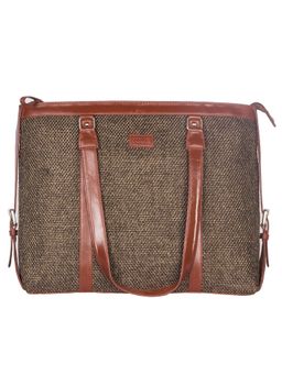 Zouk - Womens Handcrafted Vegan Bristel Office Bag - Fits Upto 15.6 Inch Laptop