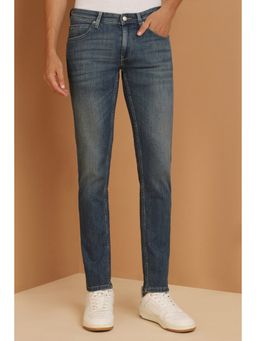 Allen Solly - Men Blue Straight Fit Mid Wash Jeans