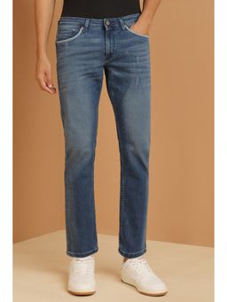 Allen Solly - Men Navy Slim Fit Mid Wash Jeans