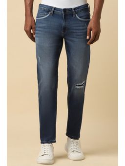 Allen Solly - Men Navy Slim Fit Mid Wash Jeans