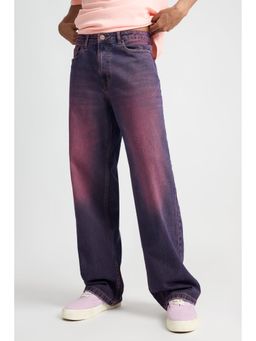 FREAKINS - Spectral Violet Mens Wide Jeans