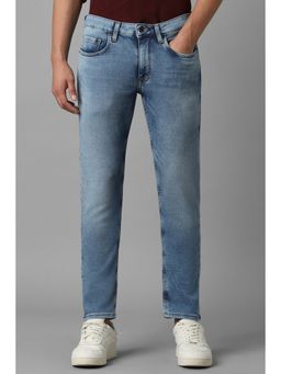 Louis Philippe - Men Blue Mid Smart Fit Jeans