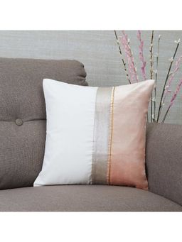 HomeTown - Silk route Ornamented Cushion Cover 40 x 40 Cm in Blush Colour