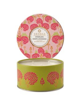 VEEDAA - Sparkling Grape & Kishmish 3 Wick Tin Scented Candle