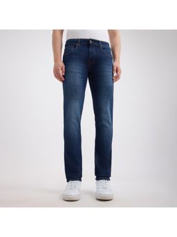 Pepe Jeans - Men Blue Slim Fit Mid Rise Jeans