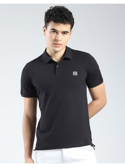 Rock.it - Mens Black Solid Polo T-Shirt