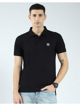 Rock.it - Mens Black Solid Polo T-Shirt