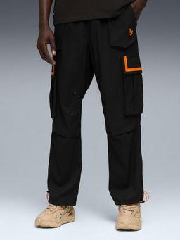 Puma - Black Solid/Plain Cargo Pant