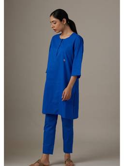 Raas By Ekta - Blue Chidiya Co-ord Set