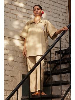 Raas By Ekta - Beige Dune Co-ord Set