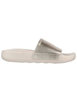 SKECHERS - HYPER SLIDE - SHINE ON Gold GoWalk Flip Flops