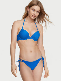 Victoria's Secret - Women Blue Side-Tie Bikini Bottom (XL)