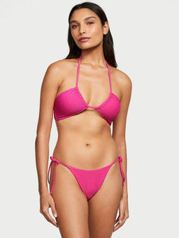 Victoria's Secret - Women Pink Side-Tie Cheeky Bikini Bottom (XS)