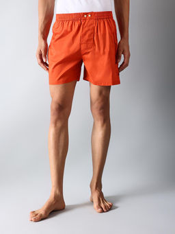 Fabindia - Orange Cotton Boxer Shorts