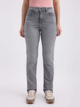 Pepe Jeans - Women Grey Straight Fit High Rise Jeans