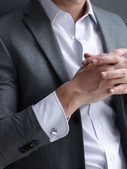 Shaze - Reader Silver Cufflinks