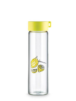Freelance - Fructin Glass Fridge Bottle, 600ml, Lemon