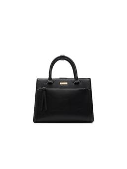 Call It Spring - Belindaa Women Black Satchel With Detachable Straps And Charm