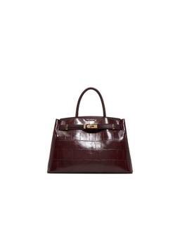 Call It Spring - Lemercier Women Maroon Satchel with Detachable Straps and Charm