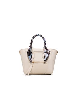 Call It Spring - Louies Women White Satchel with Detachable Straps and Charm