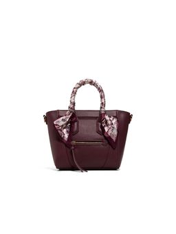 Call It Spring - Louies Women Maroon Satchel with Detachable Straps and Charm