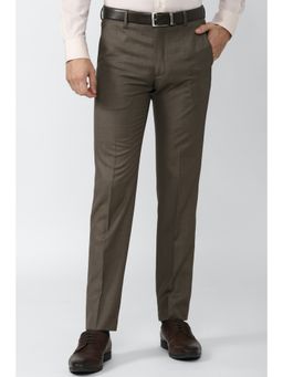 Van Heusen - Textured Brown Trousers