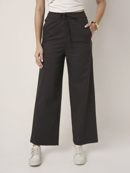 BLNK - Black High Waist Straight Pants