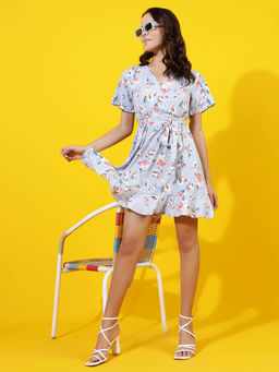 KOTTY - Women Printed Fit and Flare Dress