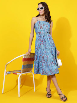 KOTTY - Women Printed Fit and Flare Dress